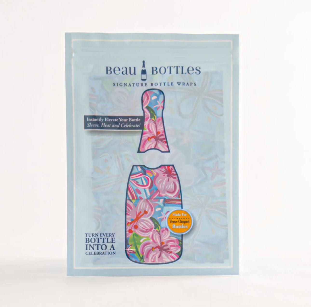 Beau Bottles Wrap Veuve Preppy Happy Birthday Brushed Presents