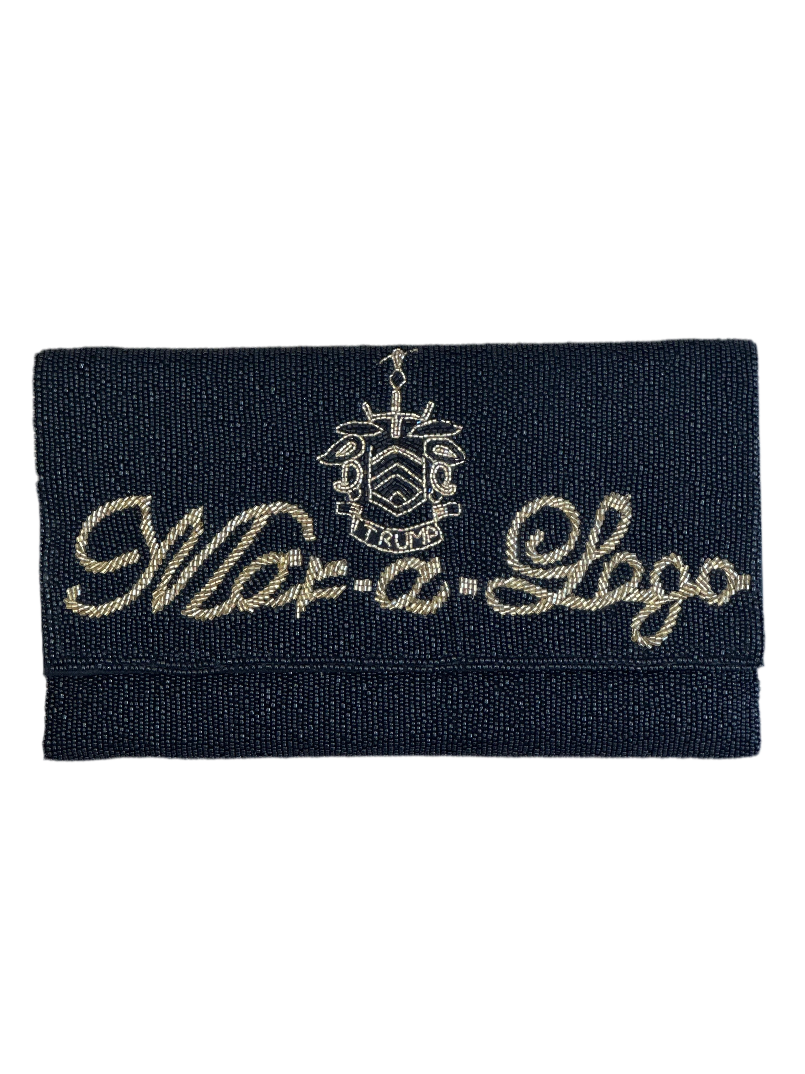Black Mar-A-Lago Beaded Clutch