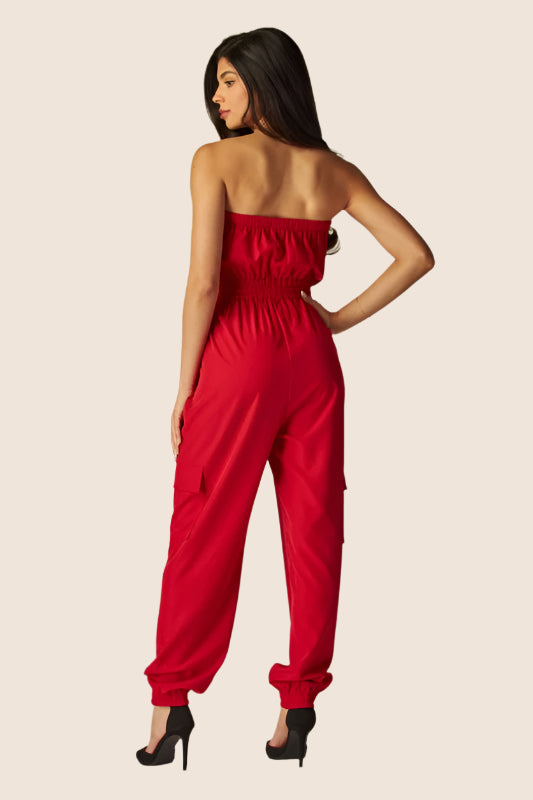 Jessie Jumpsuit Red Berry