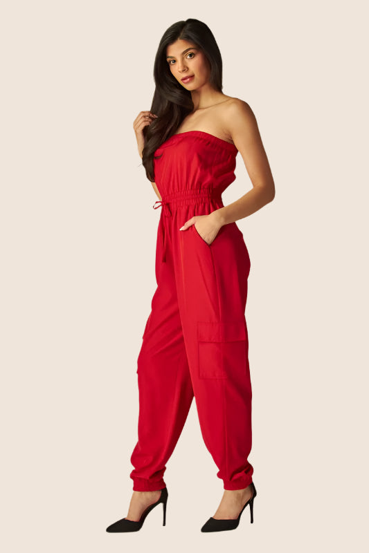 Jessie Jumpsuit Red Berry