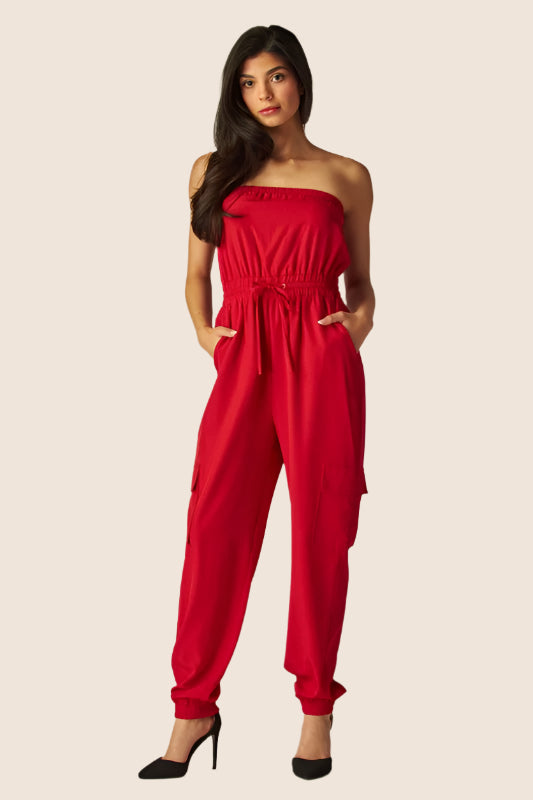 Jessie Jumpsuit Red Berry