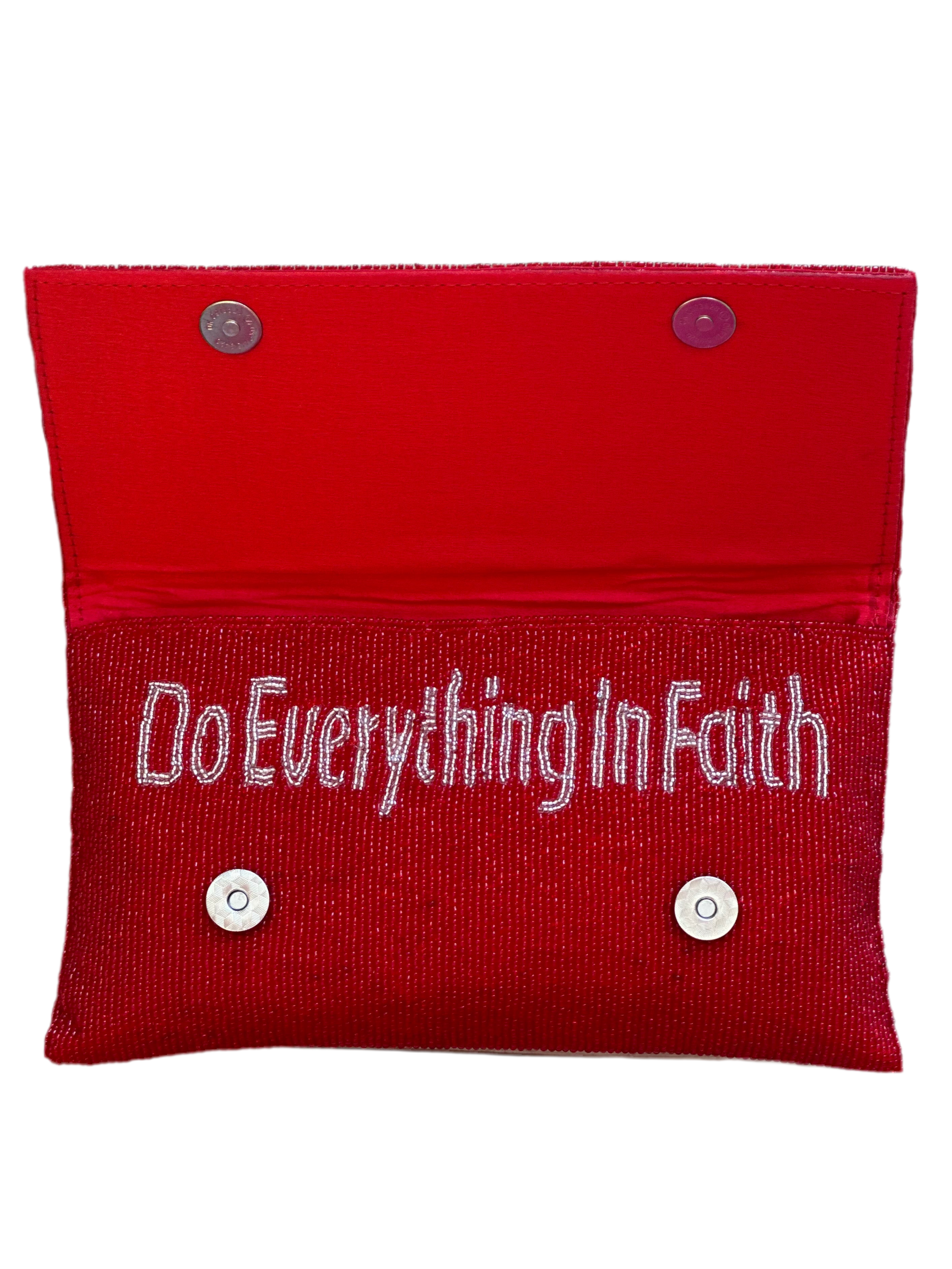 God Bless America Beaded Clutch