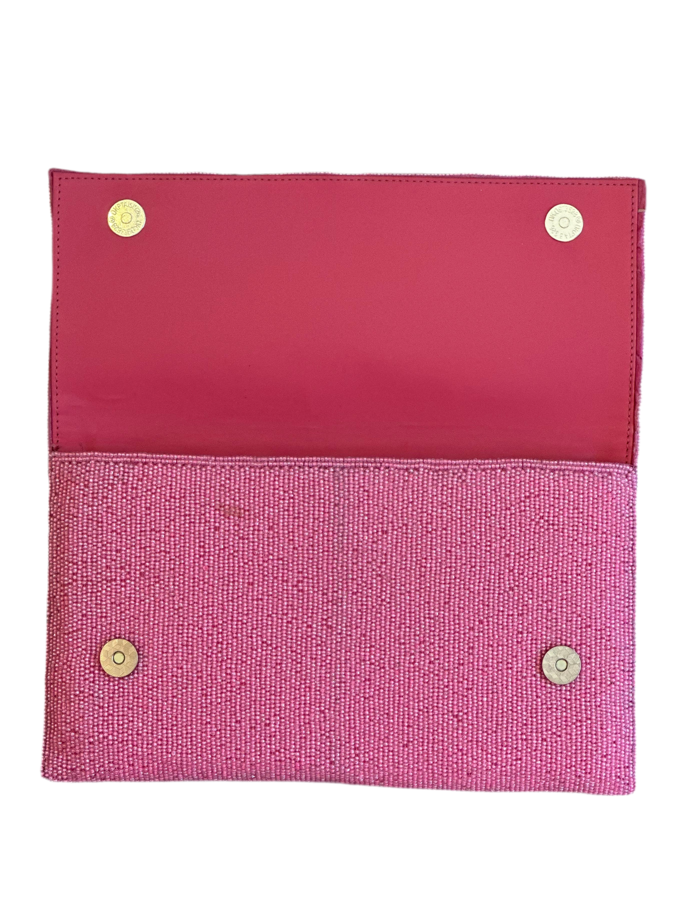 Pink Mar-A-Lago Beaded Clutch