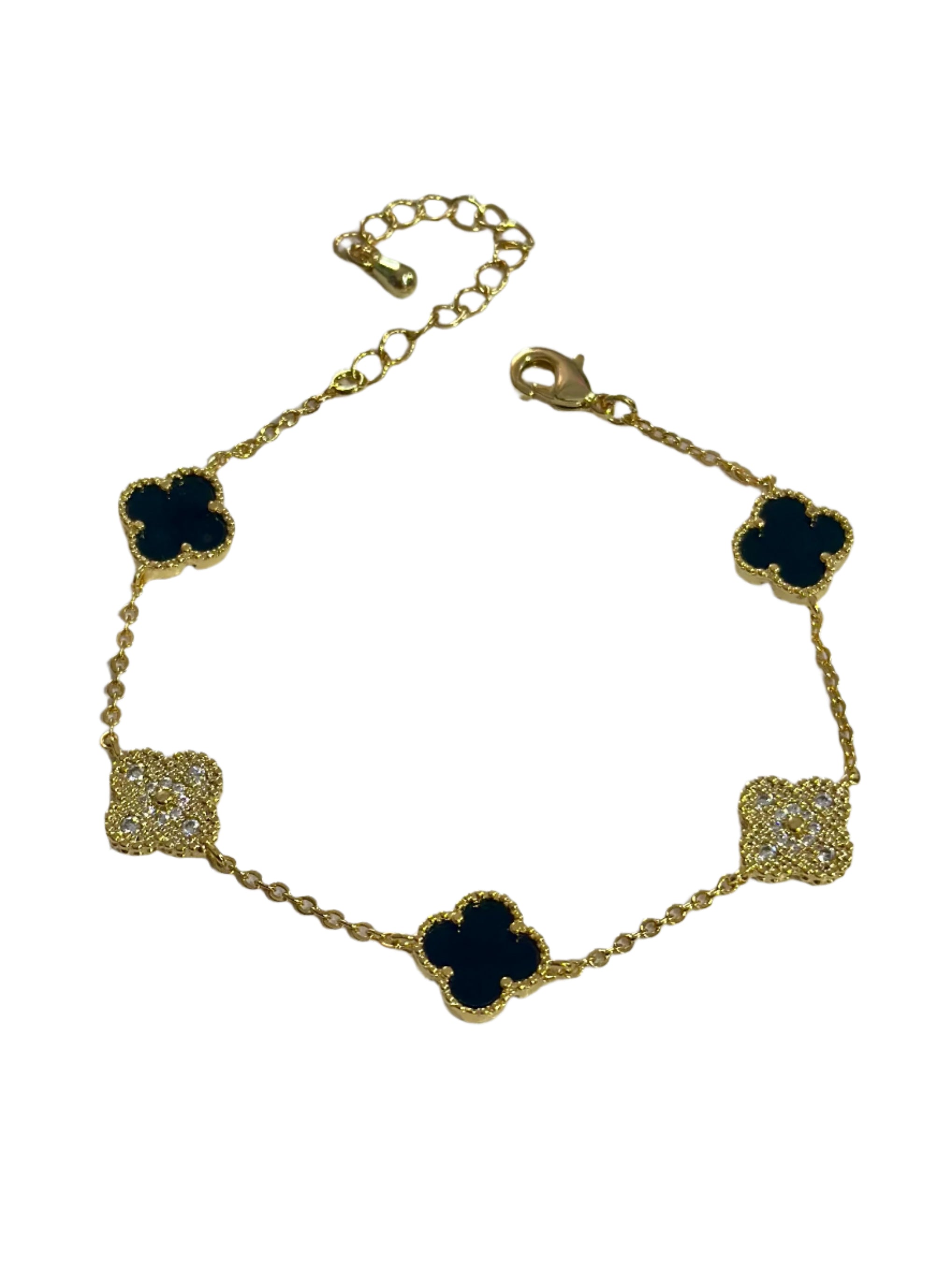Clover Bracelet Black