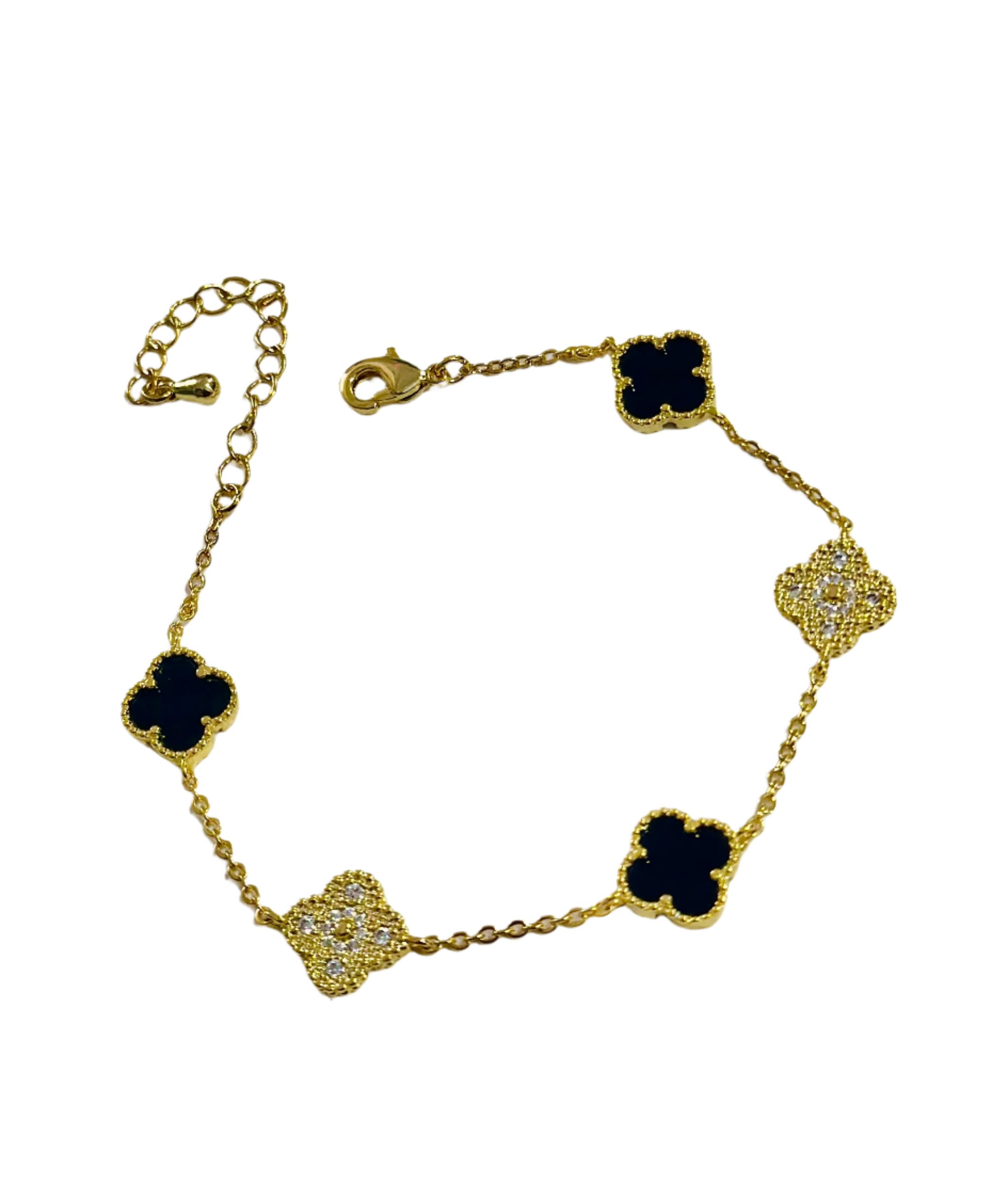 Clover Bracelet Black