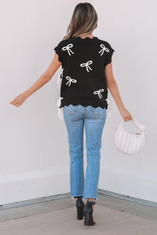 Dayana Bow Sweater Top