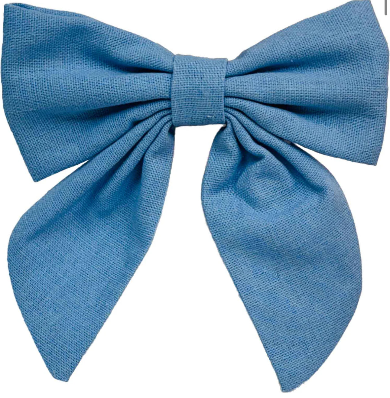Beau Bottles Linen Champagne Bottle Blue Bow