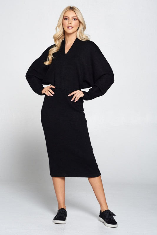 Sydney Midi Dress Black