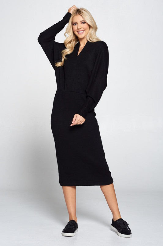 Sydney Midi Dress Black