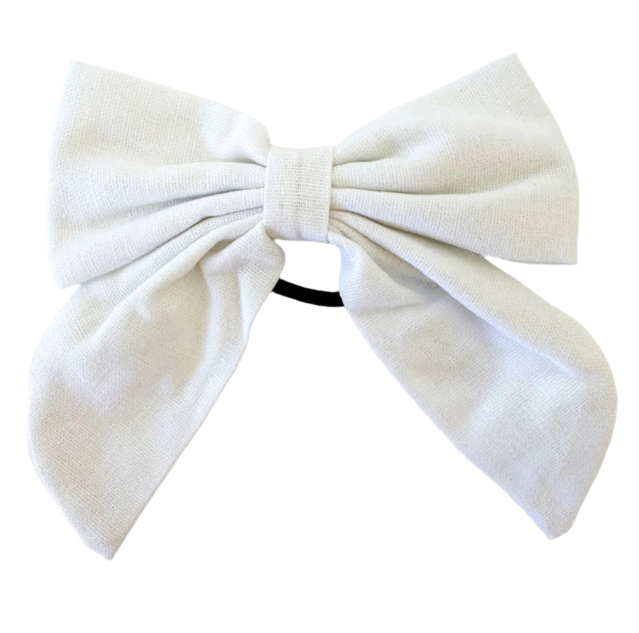 Beau Bottles White Linen Champagne Bottle Bow
