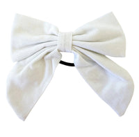 Beau Bottles White Linen Champagne Bottle Bow