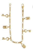 Key To My Heart 18K Gold Filled Charm Bracelet