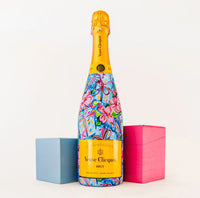 Beau Bottles Wrap Veuve Preppy Happy Birthday Brushed Presents