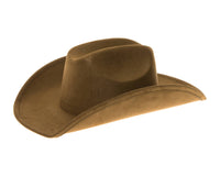 Cattleman Cowboy-Cowgirl Hat - Vegan Suede - Many Colors!: Black
