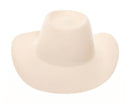 Ivory White Wool Western Women's Gambler Cowboy Hat