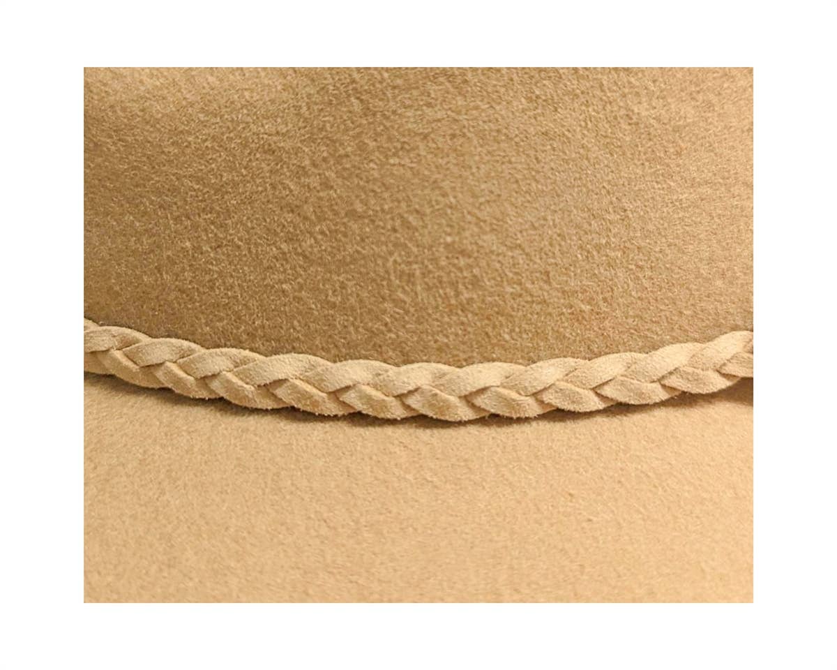Australian Wool Gambler Hat + Braided Tassel: Ivory
