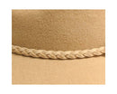 Australian Wool Gambler Hat + Braided Tassel: Ivory
