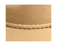 Australian Wool Gambler Hat + Braided Tassel: Ivory