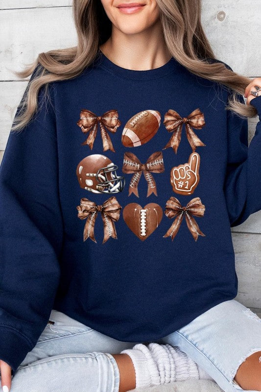 Football and Bow Sweatshirt