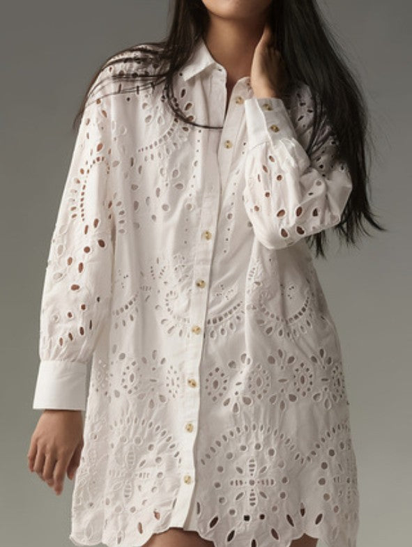 Luise Eyelet Embroidery Shirt