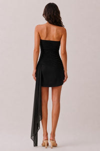 Brie One Side Draped  Mini Dress