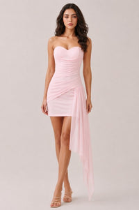 Brie One Side Draped  Mini Dress