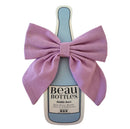 Beau Bottles Lavender Linen Champagne Bottle Bow