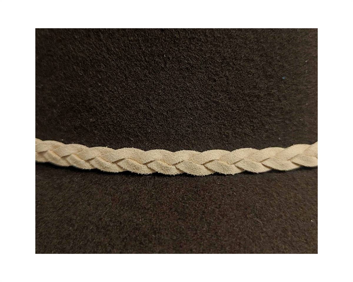 Australian Wool Gambler Hat + Braided Tassel: Ivory