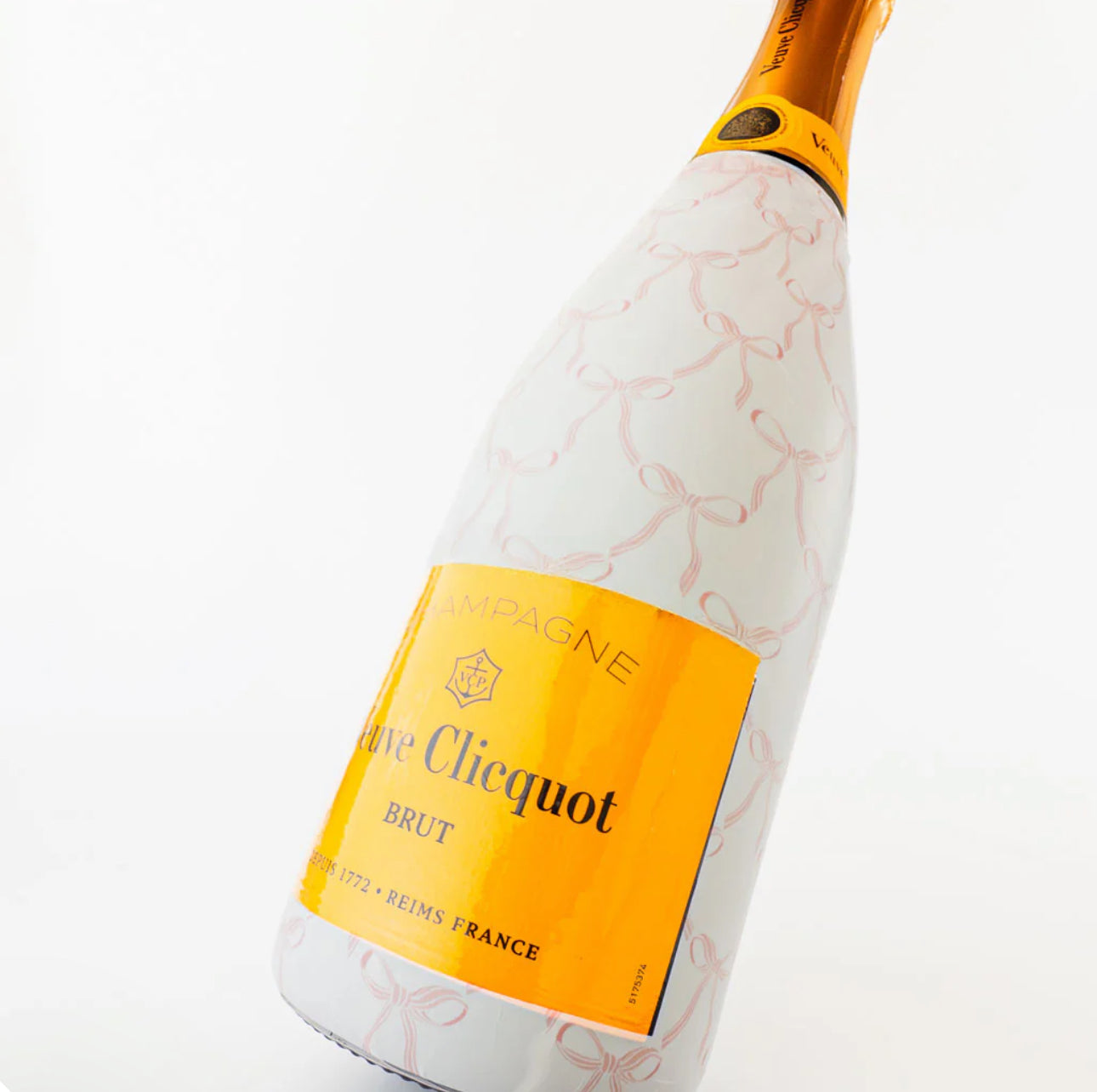 Beau Bottles Wrap Veuve Grandmillenial Pink Bows