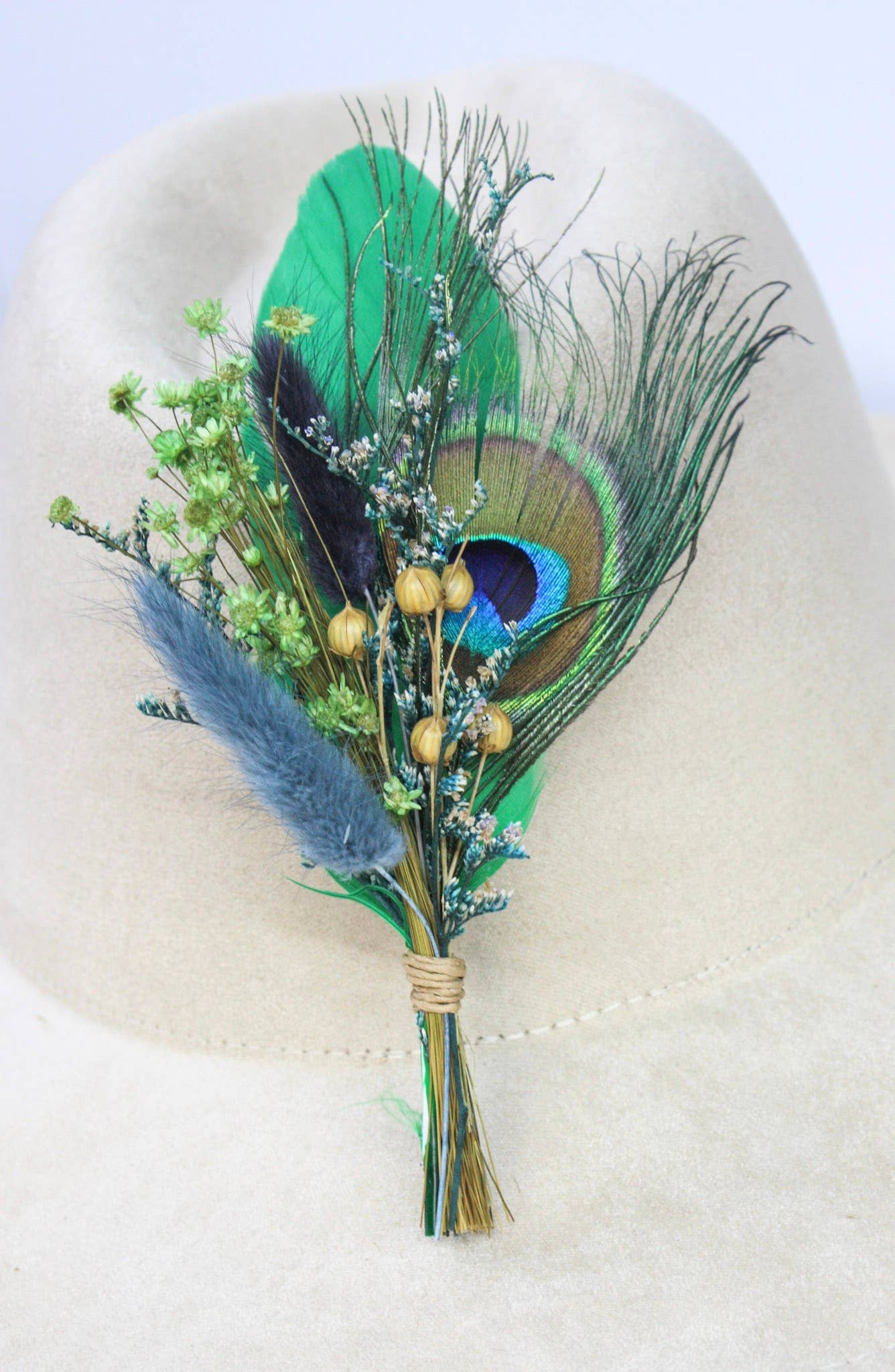 Florals and Feathers Classic BrimBud Hat Pin