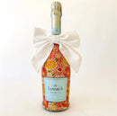 Beau Bottles Wrap Veuve Preppy Watercolor Oranges