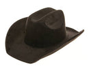Cattleman Cowboy-Cowgirl Hat - Vegan Suede - Many Colors!: Black