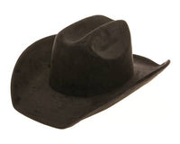 Cattleman Cowboy-Cowgirl Hat - Vegan Suede - Many Colors!: Black