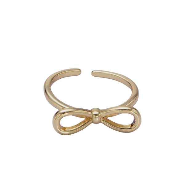 Ribbon Bow Ring Gold