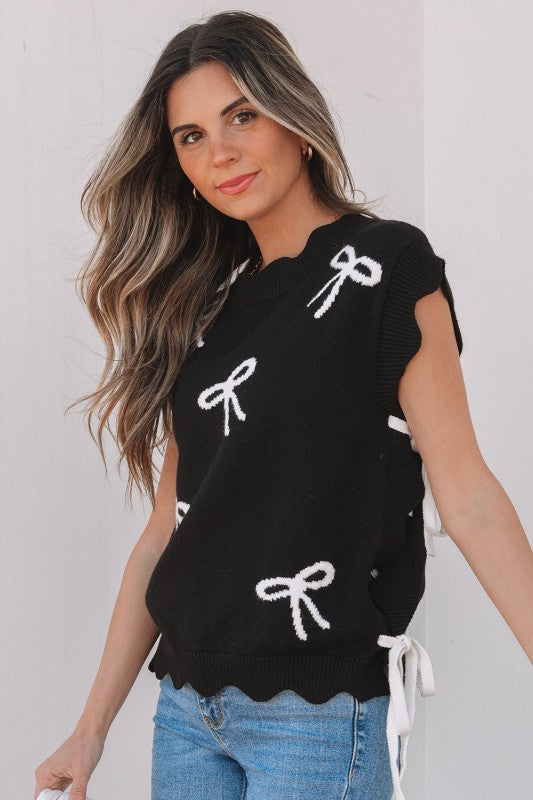 Dayana Bow Sweater Top