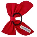 Beau Bottles Red Linen Champagne Bottle Bow