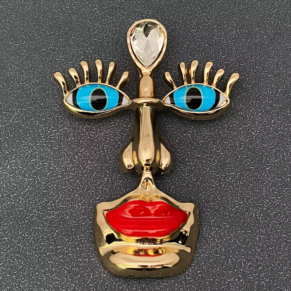 The Muse Face Brooch