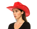 Cattleman Cowboy-Cowgirl Hat - Vegan Suede - Many Colors!: Black