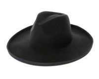 Vegan Felt Rancher Panama Hat Pencil Roll Brim - 4 Colors!: Ivory