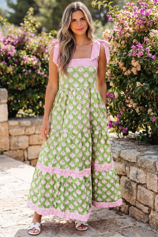 Adriana Knot Straps Maxi Dress