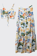 Positano Maxi Skirt Set
