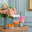 Beau Bottles Wrap Veuve Preppy Watercolor Oranges
