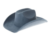 Cattleman Cowboy-Cowgirl Hat - Vegan Suede - Many Colors!: Black