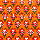 Beau Bottles Wrap Veuve Indian Blockprint Red Leaf