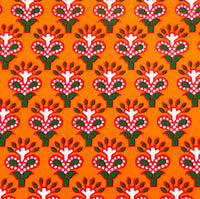 Beau Bottles Wrap Veuve Indian Blockprint Red Leaf