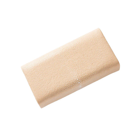 Beige rectangular pillow on a white background