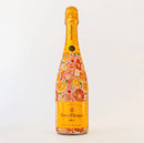 Beau Bottles Wrap Veuve Preppy Watercolor Oranges
