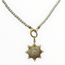 Sun Burst Pearl Necklace