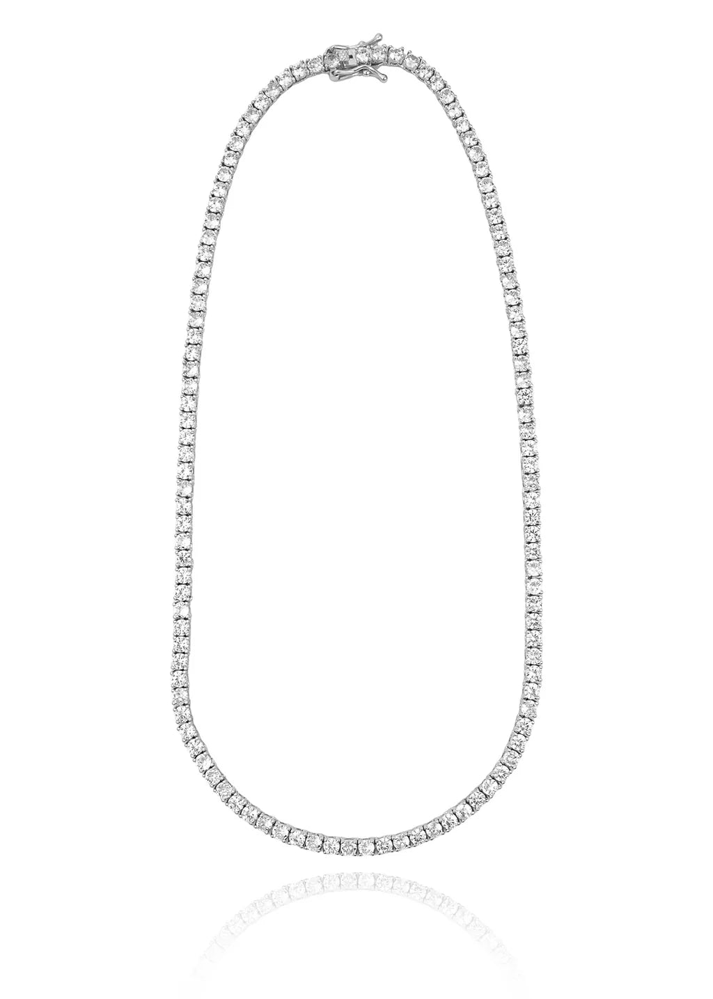 4mm CZ 18K Gold Filled Tennis Necklace