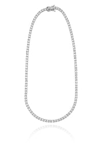 4mm CZ 18K Gold Filled Tennis Necklace